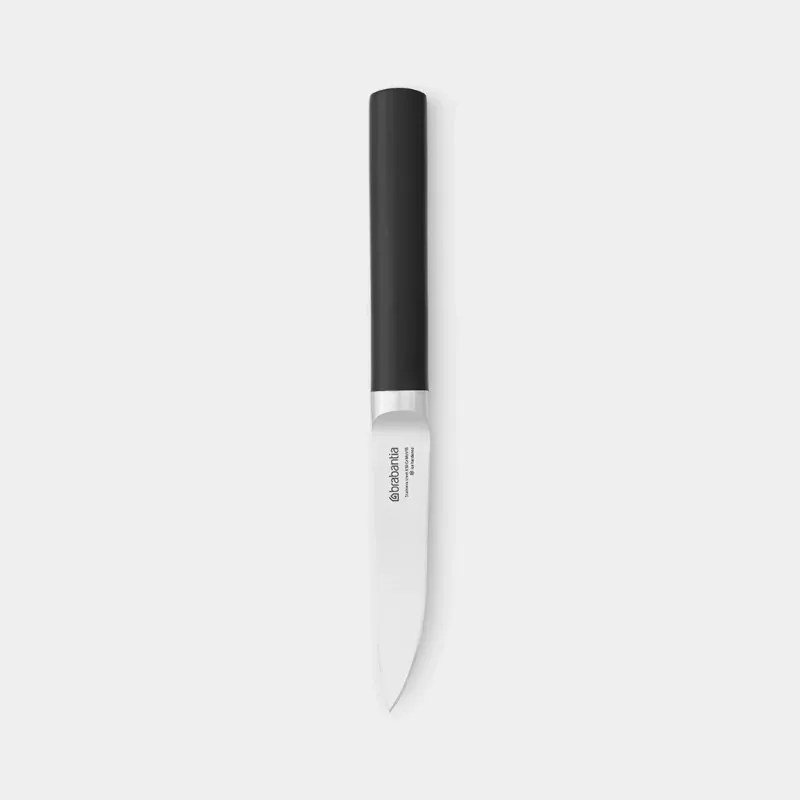 Нож за плодове и зеленчуци Brabantia Profile 1003292, 9 см, Закалена стомана, Устойчив на надраскване и корозия, Черен