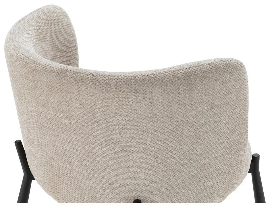 Бежови тапицирани трапезни столове в комплект 2 бр. Ginny – MOME