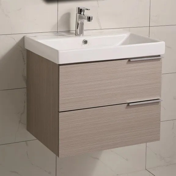 Конзолен PVC шкаф ICP 5935 с умивалник, 60x46x55см