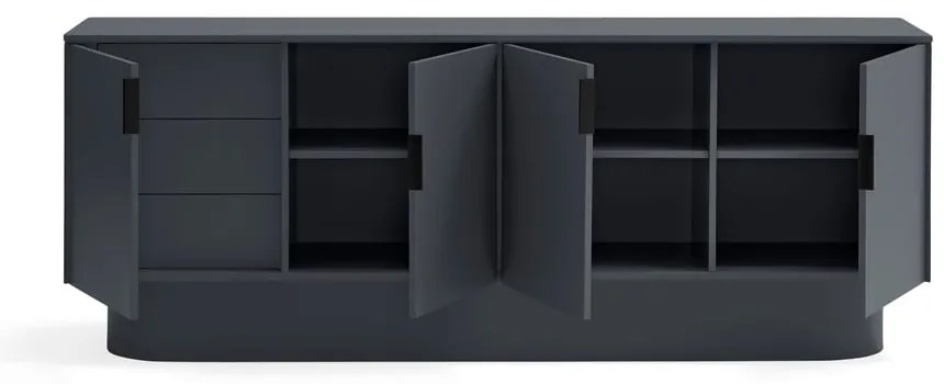 Антрацитен скрин 200x77,5 cm Totem - Teulat