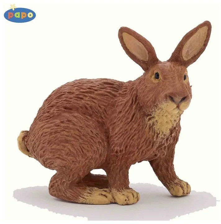 Papo - Фигурка кафяво зайче 51049