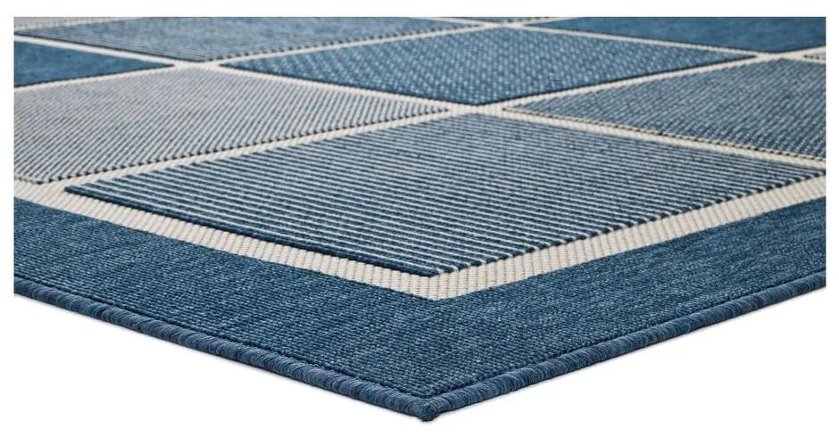 Син килим за открито Квадрати, 140 x 200 cm Nicol - Universal