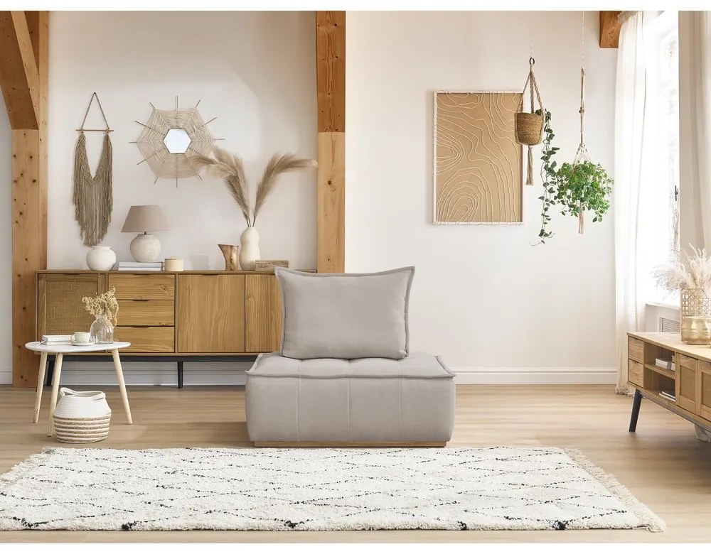 Бежово шенилово кресло Elisa – Bobochic Paris