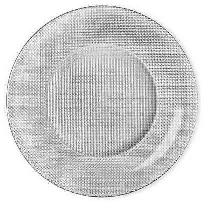 Bormioli Rocco - Стъклено плато за сервиране ф31см SILVER(4.50012)INCA METALIC