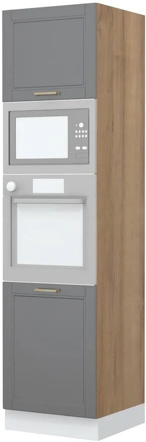 Подов шкаф за фурна Висок Tahoma K23-60-2MB-Karudi - Graphite