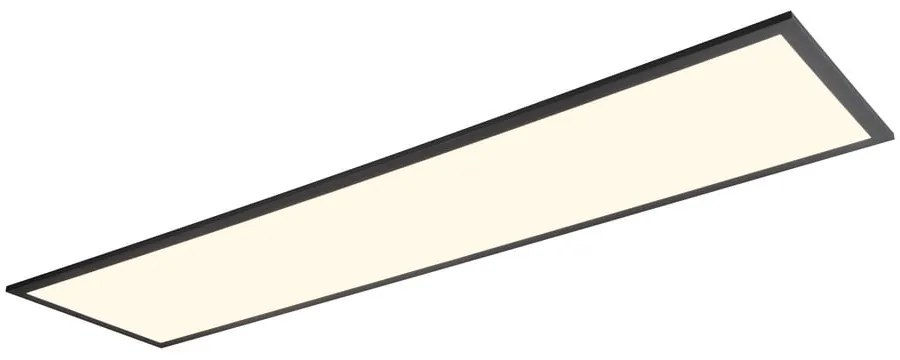 Черна LED лампа за таван 29,5x119,5 cm Beta - Reality