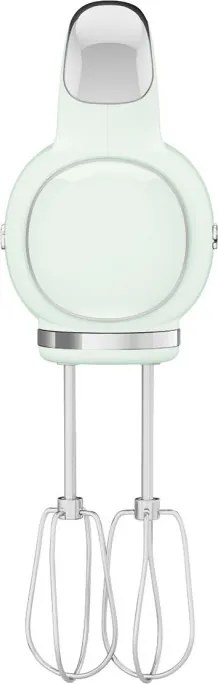 Ръчен миксер SMEG 50's Style HMF01PGEU, 250W, 9 скорости, Турбо, Скрит LED дисплей, Таймер, Аксесоари, Зелен