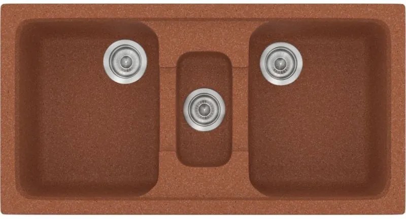 Мивка Sanitec 325-Granite Terracotta