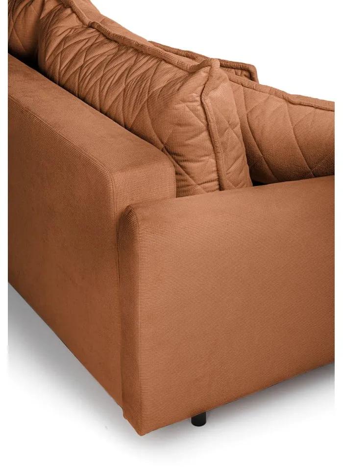 Кафяв разтегателен диван 215 cm Bjork - Bonami Selection