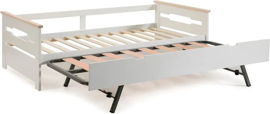 Бяло детско легло с разтегателно легло , 90 x 190 cm Elisa - Marckeric