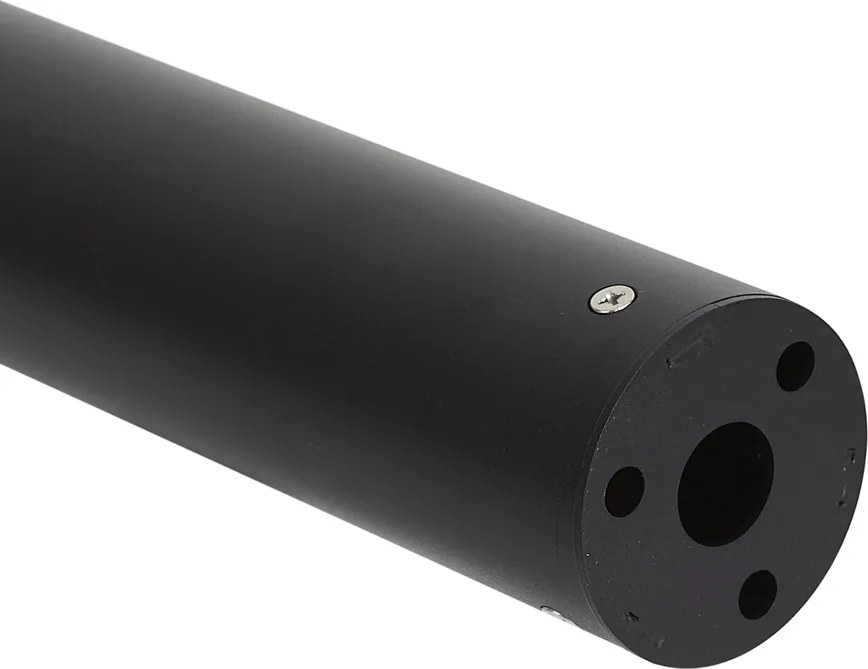 Модерен външен стълб черен с оребрено стъкло вкл. LED соларна IP65 - Ribble Mushroom