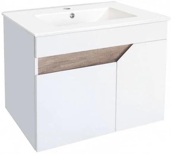 Конзолен PVC шкаф 7145 + УМИВ. 7066, Inter Ceramic, 70x45x55см