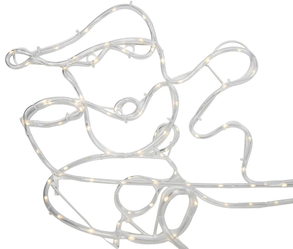 Коледна подова лампа Елен с шейна 176 см вкл. LED с таймер IP44 - Sori