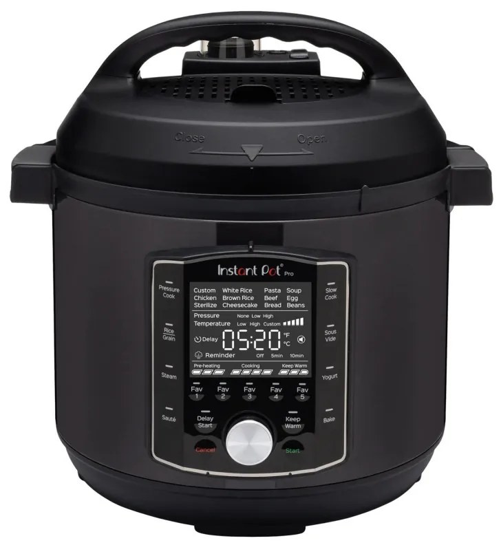 Мултикукър Instant Pot PRO 6 112016701, 1200W, 5.7 л, 28 програми, 11 Системи за безопасност, Черен