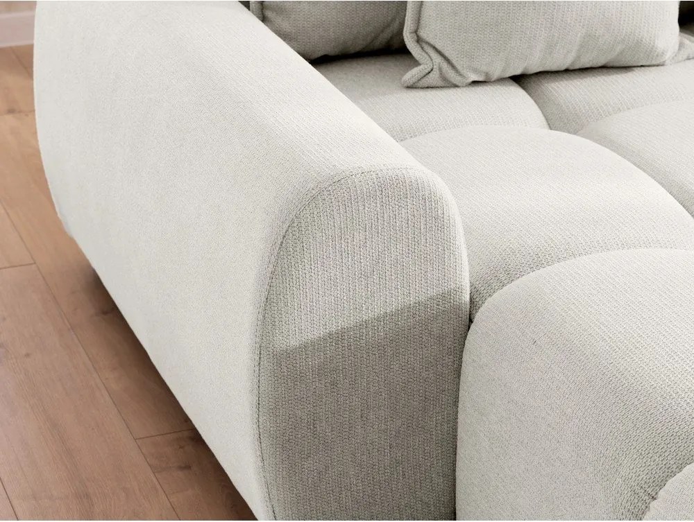 Бял ъглов диван (ляв ъгъл) Albane – Ropez