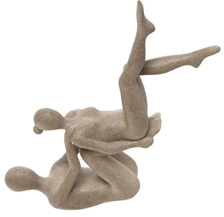 Декоративна фигурка Home ESPRIT Бежов Yoga 20 x 10 x 50 cm