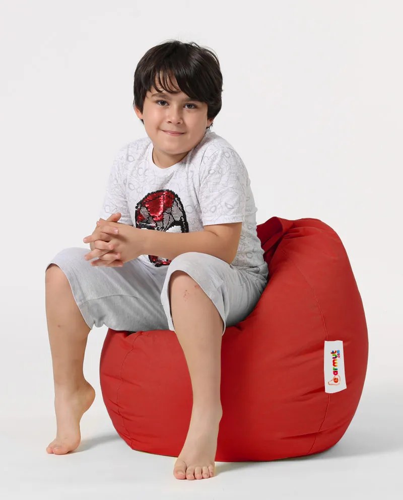 Градински пуф Premium Kids, цвят Червен