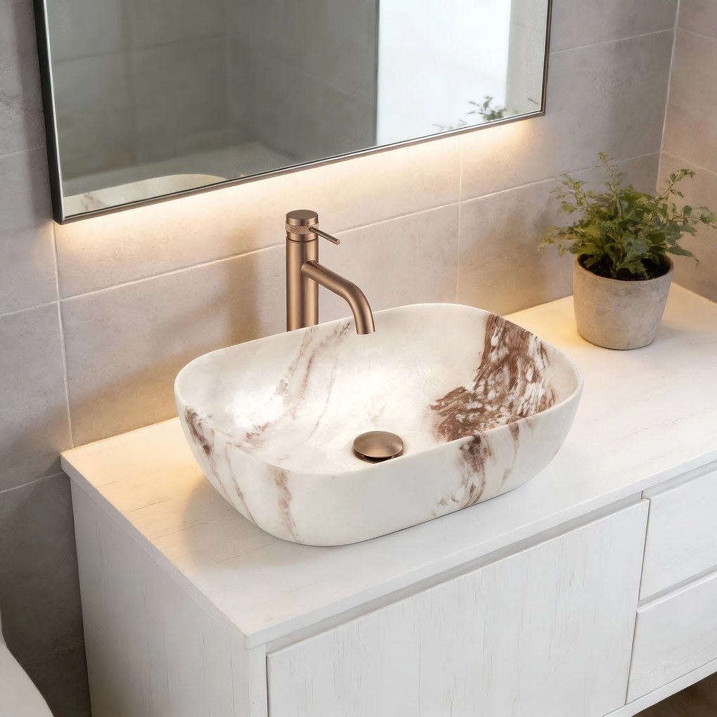 Умивалник за плот Rea Belinda Marrone Matt