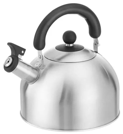 Свирещ чайник HAUS ROLAND HR-04025A, 3 литра, неръждаема стомана, термо дръжка, сатен мат