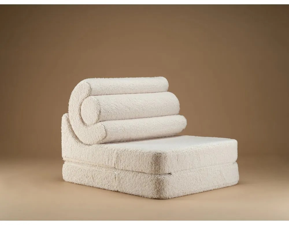 Кремав детски стол от букле Flipster – Wigiwama