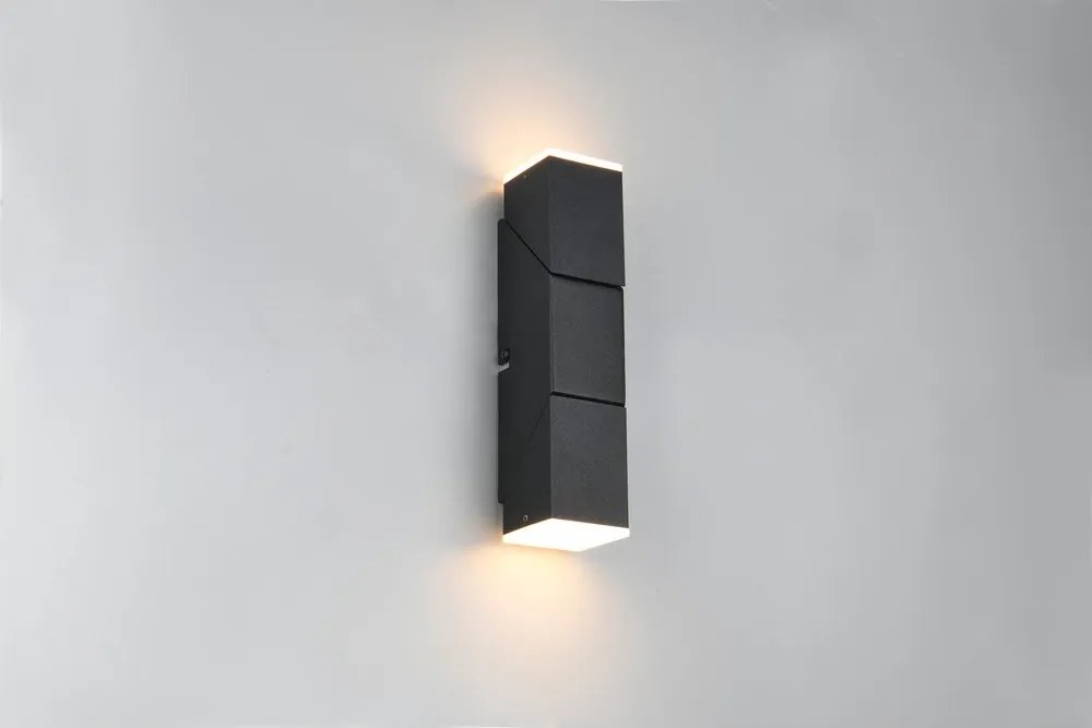 Матово черно LED стенна лампа Raglan – Trio