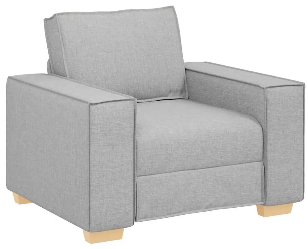 4104968 vidaXL Диван-фотьойл, облачно сив, 60 см, плат