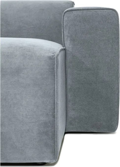 Сив модулен диван от рипсено кадифе (десен ъгъл) Sting – Scandic