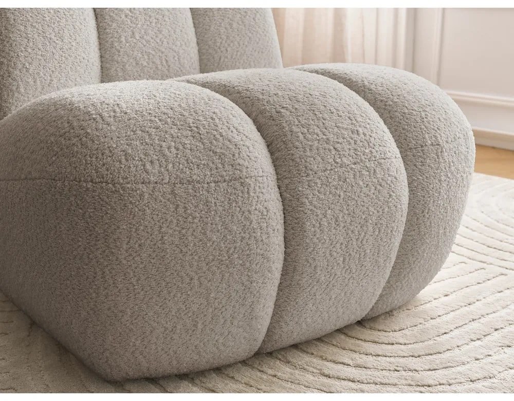 Бежово кресло от прежда с примки от букле Janissaire – Bobochic Paris