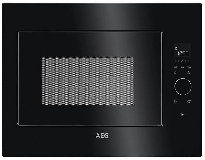 Микровълнова фурна за вграждане AEG MBE2658SEB, 26 л, 900 W, 5 нива, Бърз старт, Автоматични програми за размразяване, Защита от деца, Черен