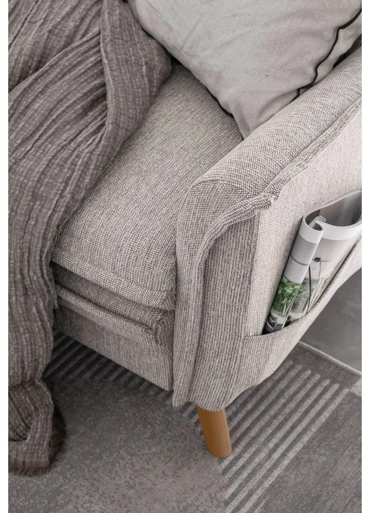 Бежов разтегателен ъглов диван (десен ъгъл) Charming Charlie – Miuform