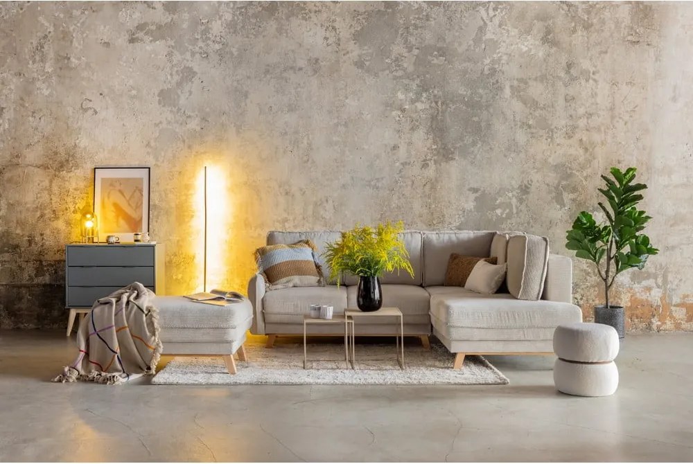 Кремав килим 120x180 cm Routa – Universal