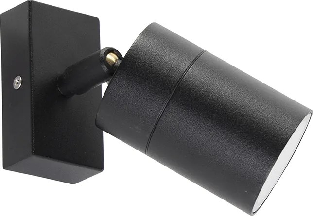 Интелигентна външна стенна лампа черна IP44 вкл. WiFi GU10 - Solo