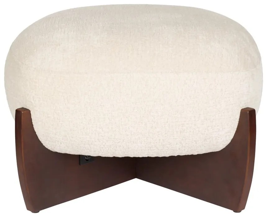 Бежова табуретка от букле Emilius – Dutchbone