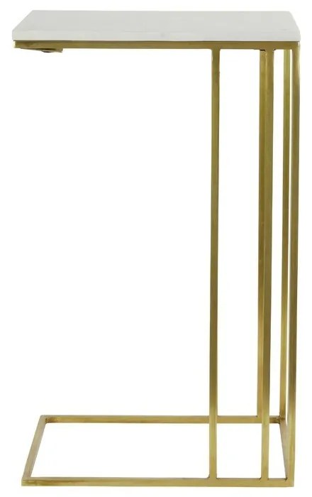 Странична масичка с плот от имитация на мрамор 31x41 cm Roshan – Light &amp; Living