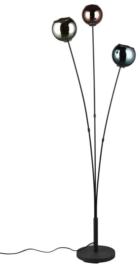 Черна подова лампа с гланц (височина 150 см) Sheldon - Reality