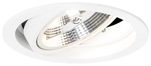 Интелигентен кръгъл вграден прожектор бял регулируем с Wifi GU10 111m - Chuck 111