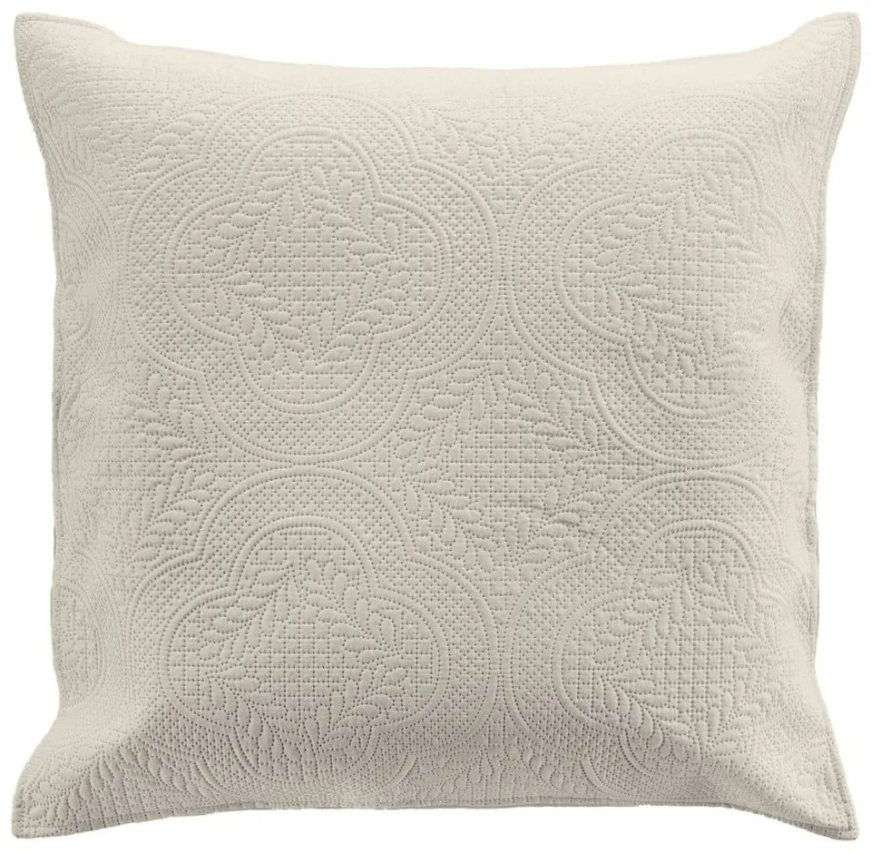 Кремаво комплект шалте и калъфка за възглавница от микрофибър 240x260 cm Romane – douceur d'intérieur