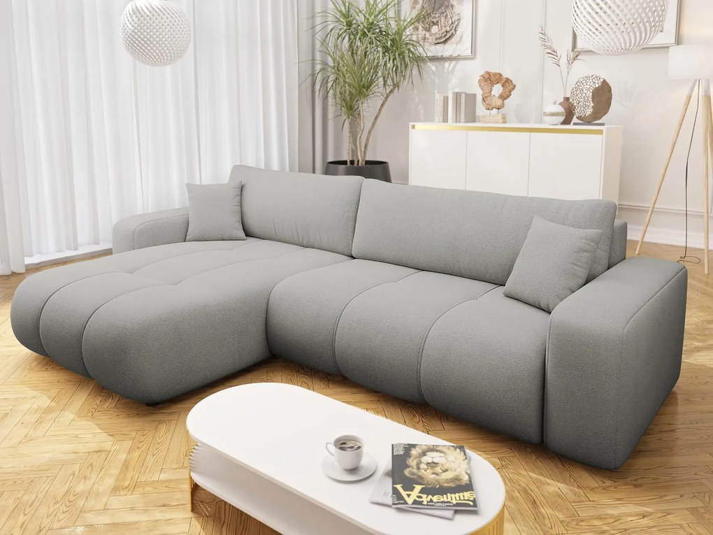 Ъглов диван Furyn L Maxi-Сив