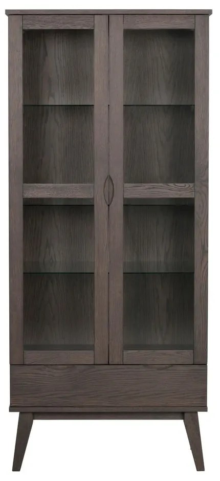 Кафява витрина от декор от дъб 82x185 cm Filippa – Rowico