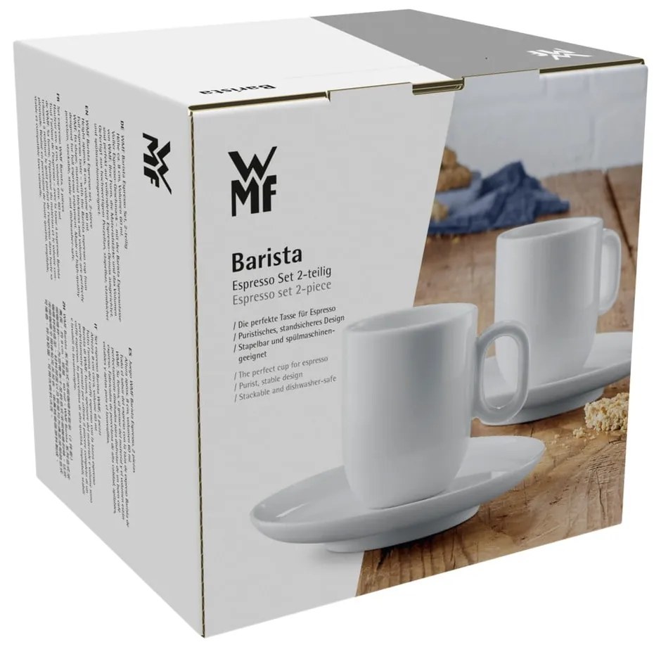 Бели порцеланови чаши за еспресо в комплект от 2 броя 60 ml Barista - WMF