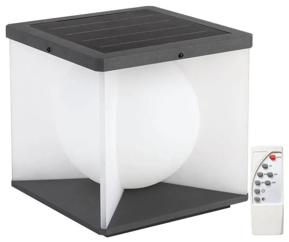 LED соларен стенен фенер 3W, 3,7V, IP65, 3000K