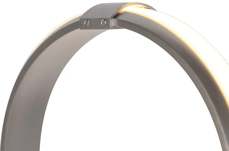 Дизайнерски висящ аплик стомана димируем с LED - Viola Due