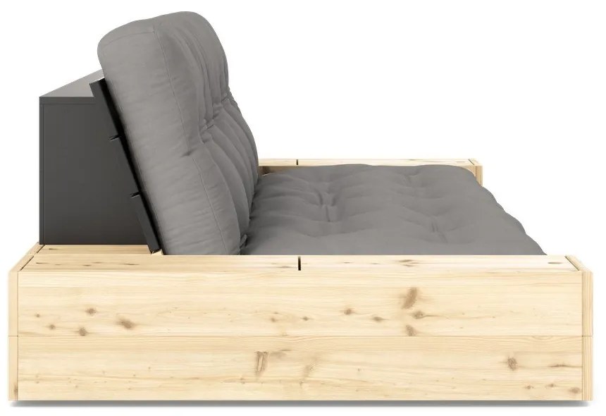 Сив разтегателен диван 244 cm Base – Karup Design