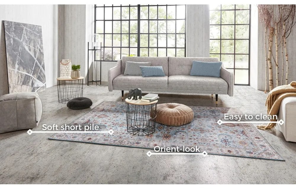 Син и бежов килим , 160 x 230 cm Vivana - Nouristan