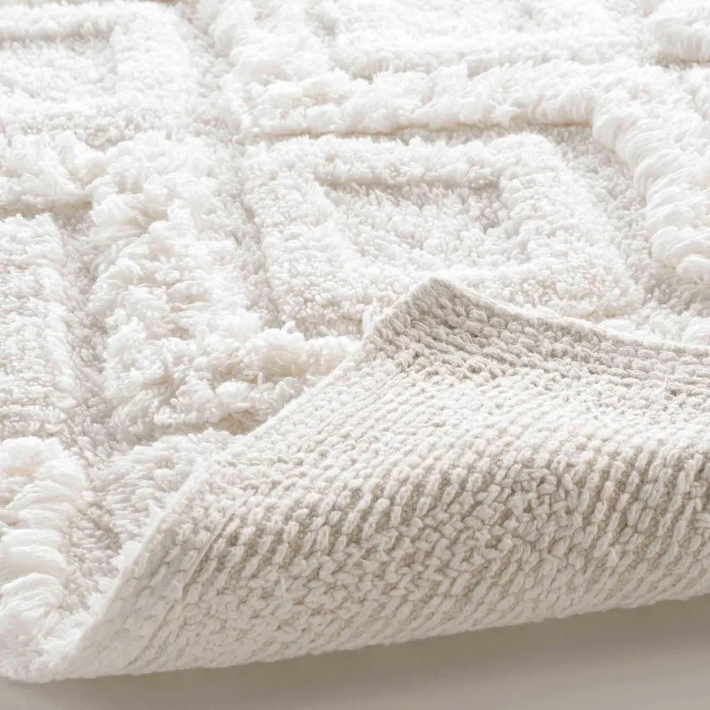 Бял килим за баня 50x80 cm Ikatis – douceur d'intérieur