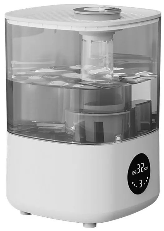 Овлажнител за въздух Xiaomi Lydsto F100S, 25W, 2.5 л, 3 степени, 200 мл/ч, Дисплей, Нощен режим, Таймер, Бял