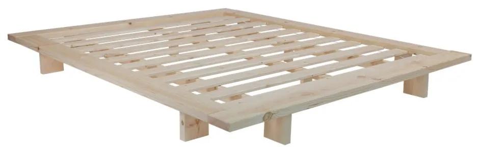 Двойно легло от борова дървесина с решетка 140x200 cm Japan - Karup Design