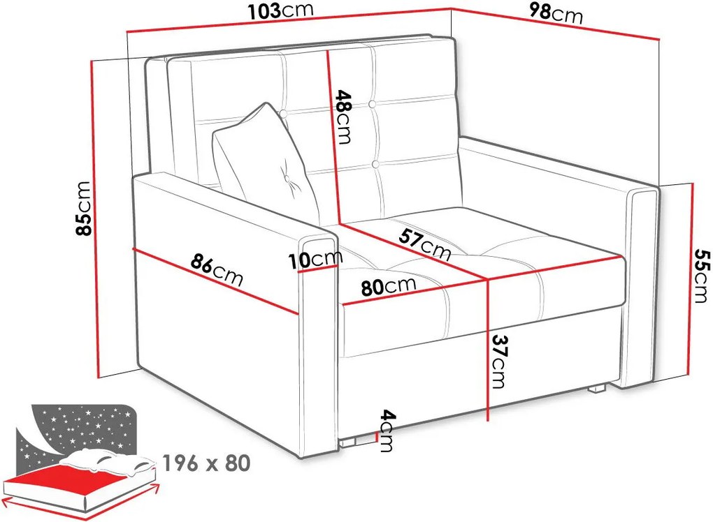 Фотьойл - легло Viva lux I-Gkri