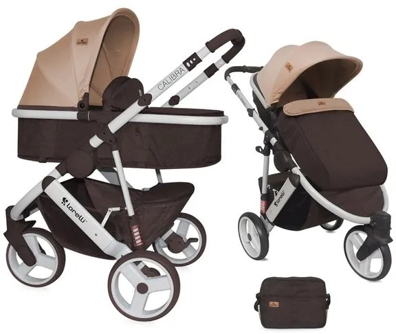 Бебешка количка 2в1 CALIBRA 3 Lorelli - Brown&Beige