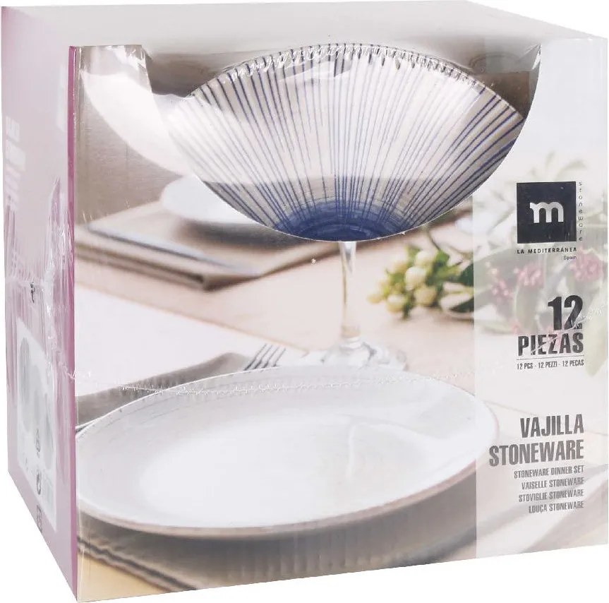 Сервиз за хранене LA MEDITERRANEA Irys, 12 части, Керамика